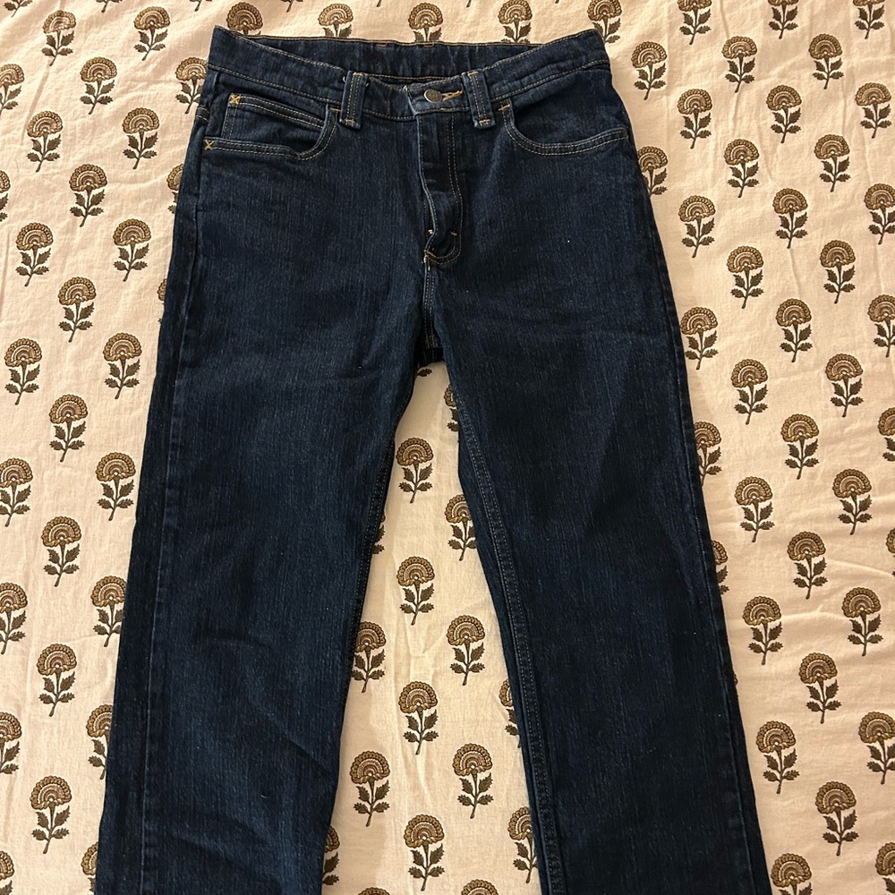 Wrangler Dark Blue Men's Straight Jeans